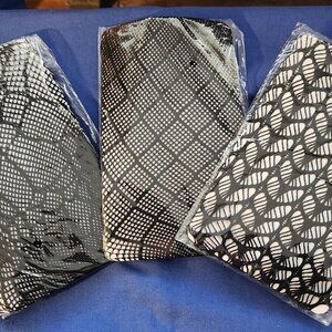 Lot of three fishnet hose black appropriate for sz 12-18 new in package